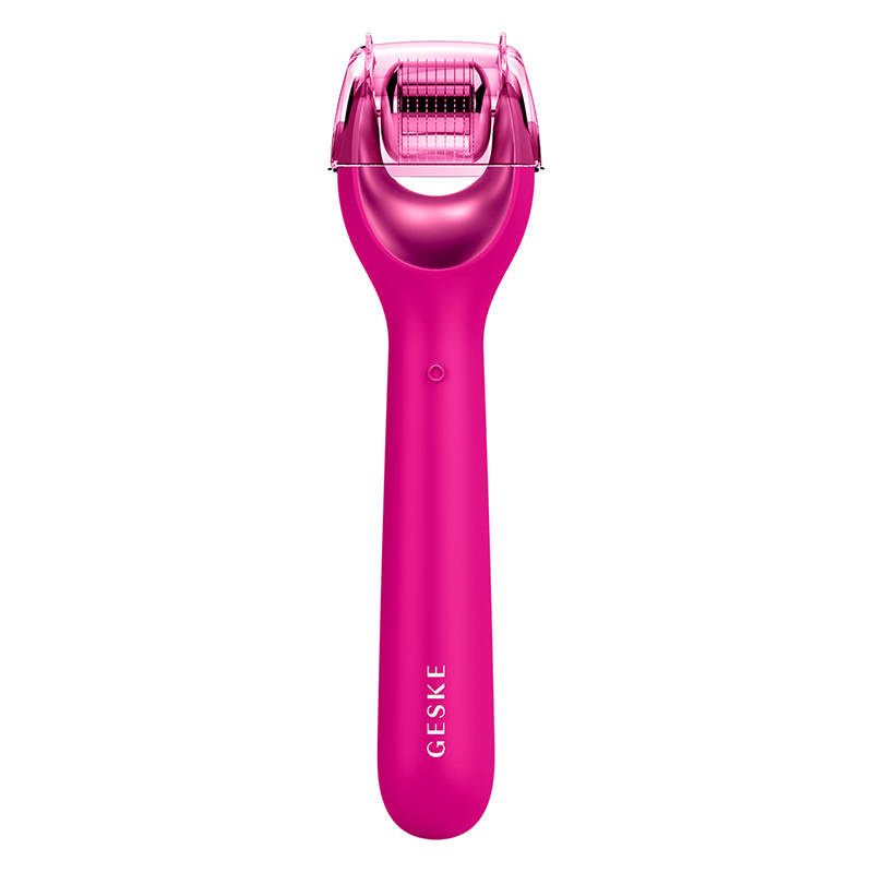 Valjak za lice s iglama 9in1 Geske s aplikacijom (magenta)