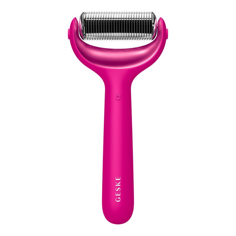 Microneedle lica i kalent za tijelo 9in1 Geske s aplikacijom (magenta)