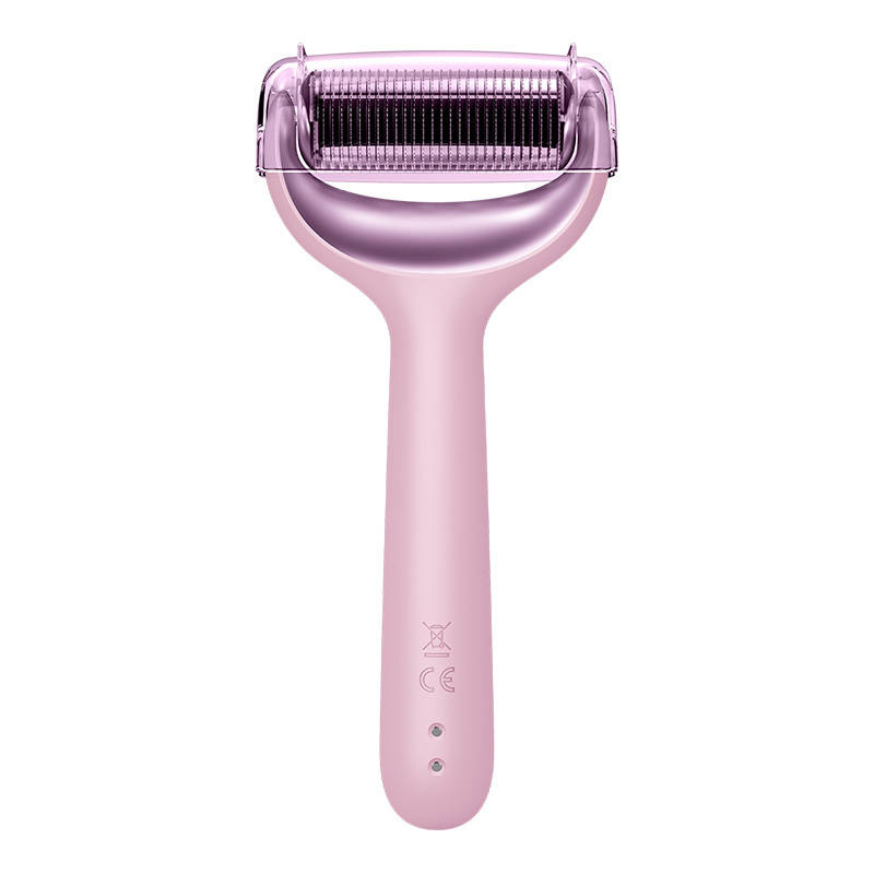 Microneedle Face & Body Roller 9in1 Geske s aplikacijom (ružičasto)