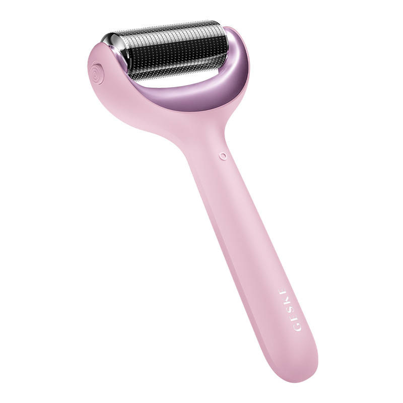 Microneedle Face & Body Roller 9in1 Geske s aplikacijom (ružičasto)