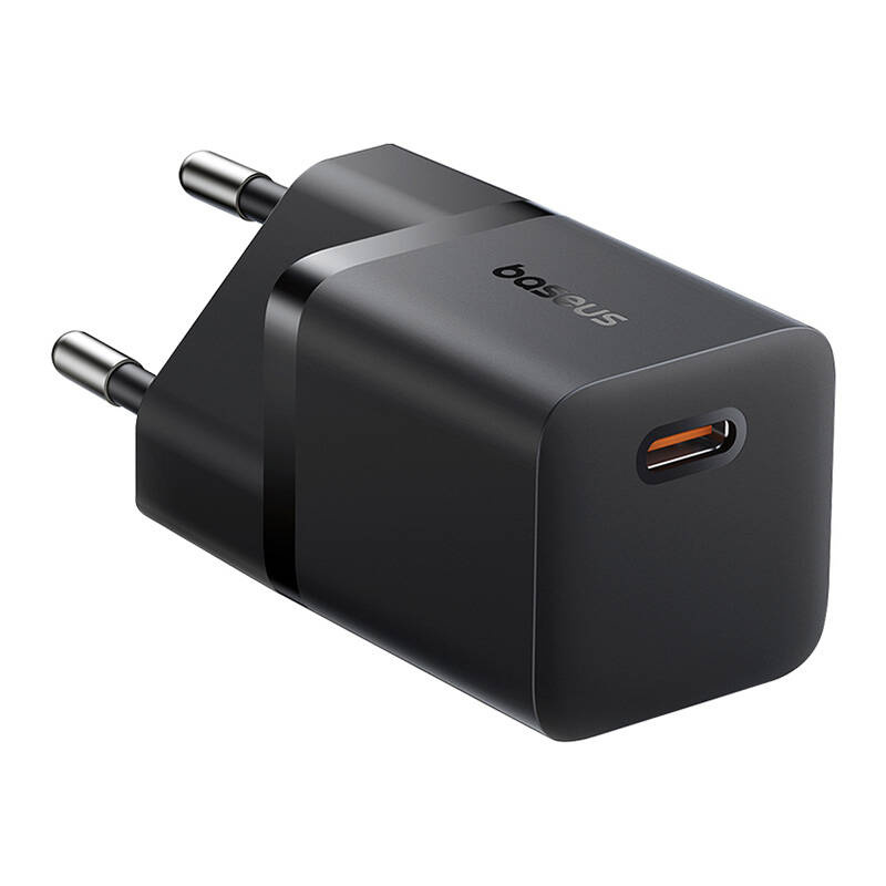 Brzi punjač baseus gan5 mini 1c, 25w (crno)