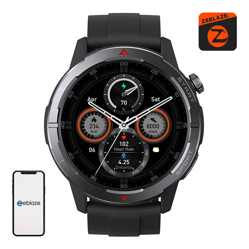 ZEBLAZE STRATOS 3 Ultra Smartwatch (Black)