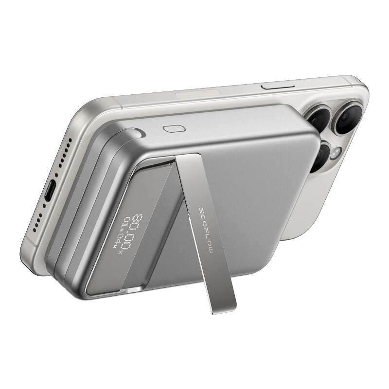 Ecoflow brza magnetska snaga, 10000mAh, (srebro).