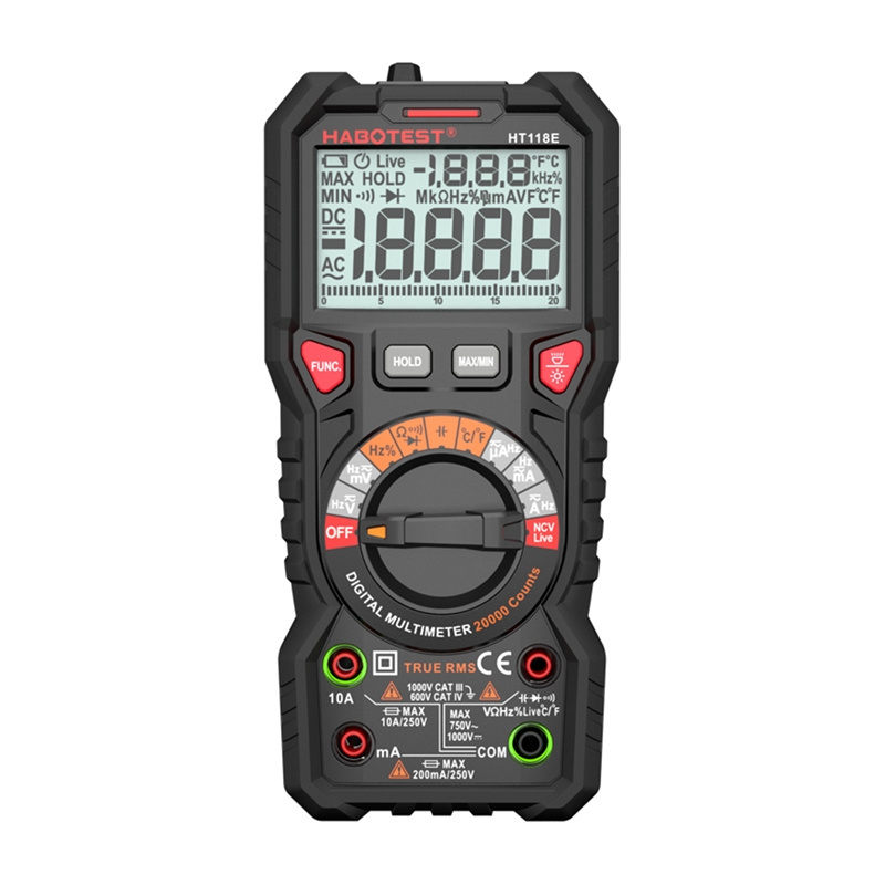 Habotest HT118E Univerzalni digitalni multimetar True RMS NCV