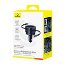 Baseus uživanje max punjača automobila s USB-C+USB-C kablovima 60W crni