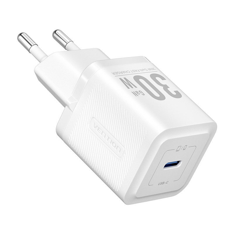 VENTION FEZB0-EU USB-C GAN Network Charger (30W) (White)