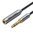 Audio kabel 6,35 mm muško do ženskog ventiranja 1m