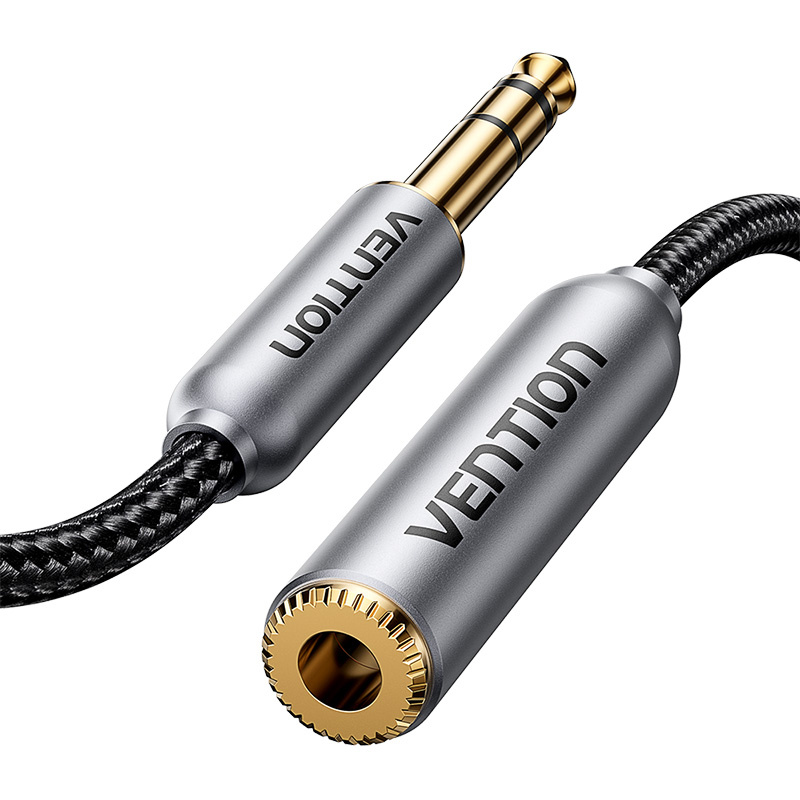 Audio kabel 6,35 mm muško do ženskog ventiranja 1m