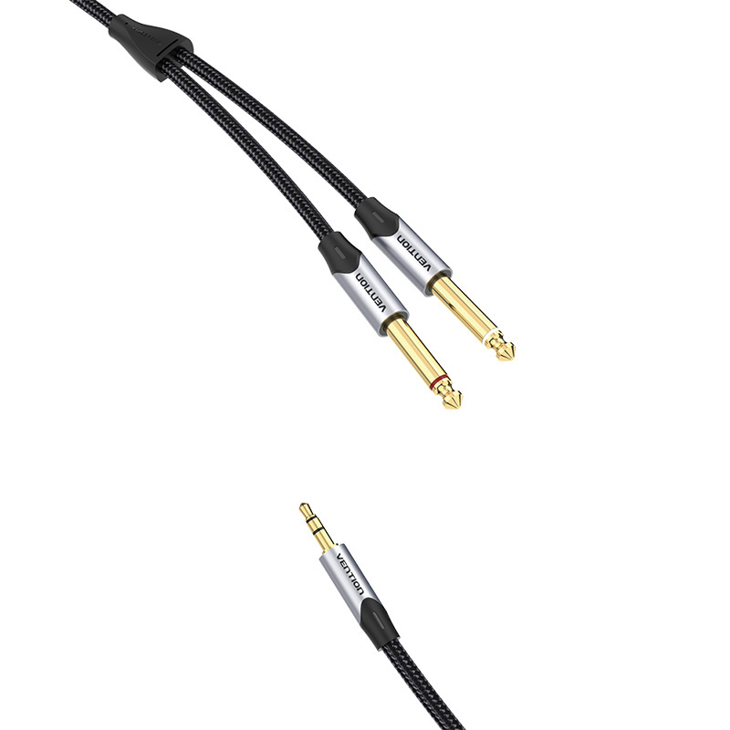 Audio kabel mini priključak od 3,5 mm do 2x priključak 6,35 mm muški vent barhk 8m