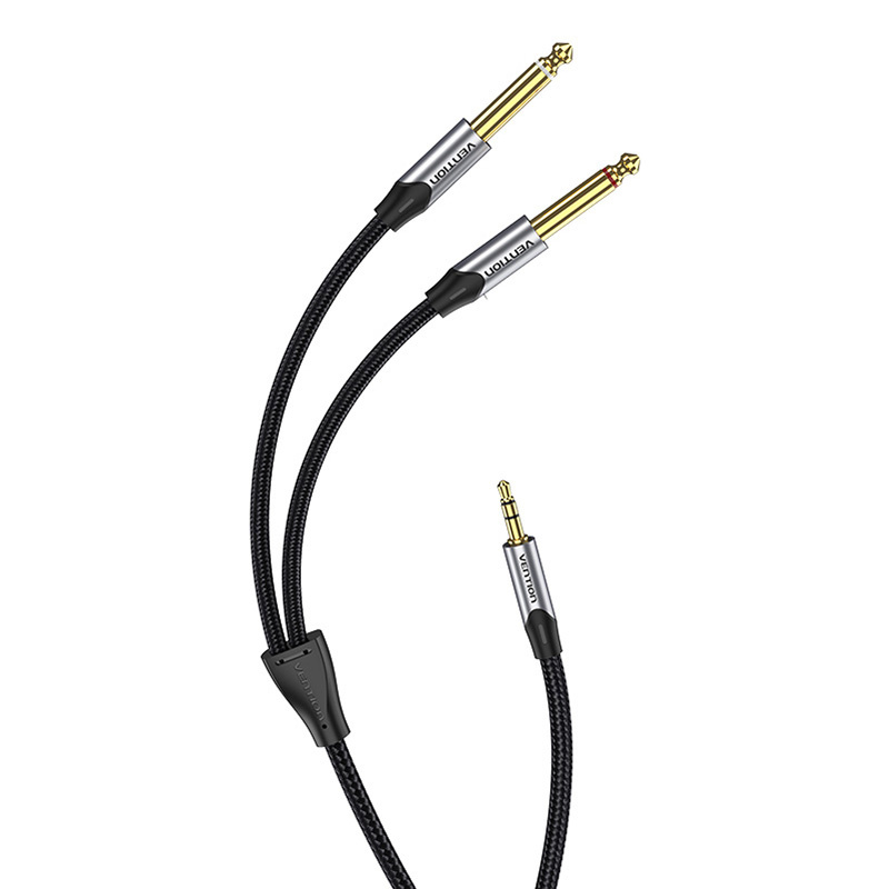 Audio kabel mini priključak od 3,5 mm do 2x priključak 6,35 mm muški vent barhk 8m