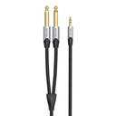 Audio kabel mini priključak od 3,5 mm do 2x priključak 6,35 mm muški vent barhl 10m