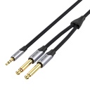 Audio kabel mini priključak od 3,5 mm do 2x priključak 6,35 mm muški vent barhl 10m