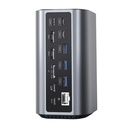 Blitzwolf BW-Th15 17in1 Priključna stanica 2xHD+DP+4xC+3xUSB 3.0+USB 3.1+C 3.2+C PD+RJ45+Micro SD+SD+3,5 mm Audio