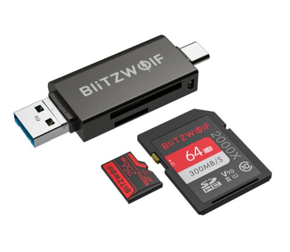 Čitač kartica SD USB-C / USB-A Blitzwolf BW-CR1