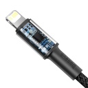 Baseus pleteni kabel visoke gustoće Type-C na Lightning, PD, 20 W, 1 m (crni)