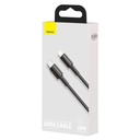 Baseus pleteni kabel visoke gustoće Type-C na Lightning, PD, 20 W, 1 m (crni)