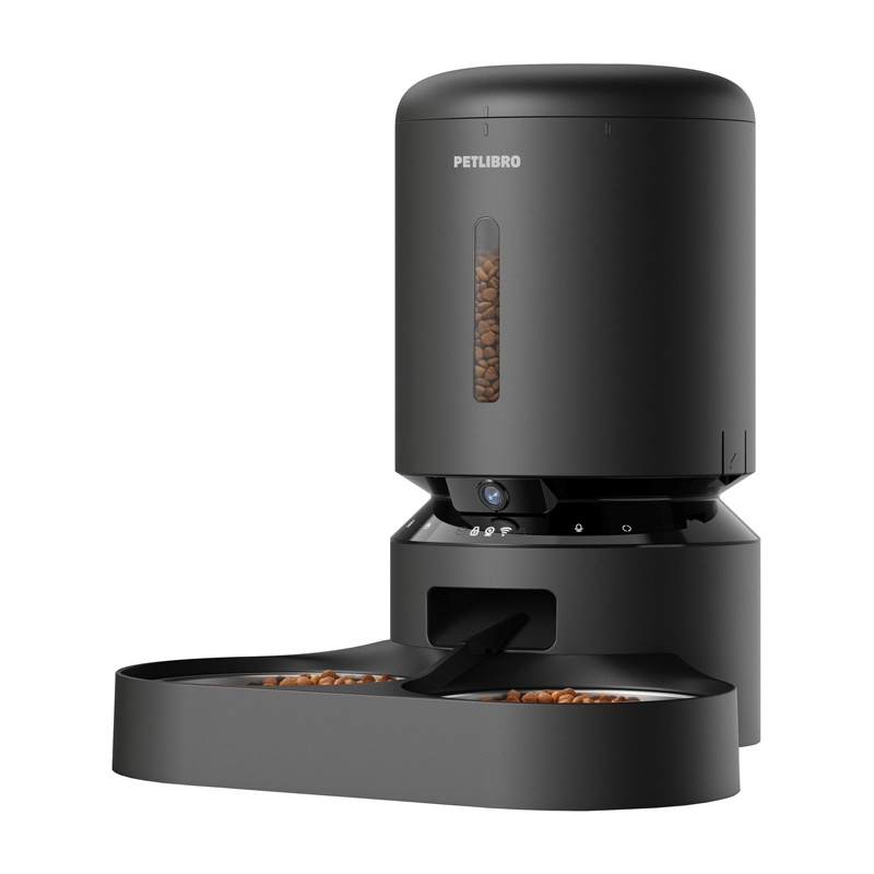 Petlibro Granary Camera Dissunzer s dvostrukom zdjelom, 5L (crna)