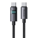 McDodo CA-5610 USB-C na USB-C kabel, 100W, LED zaslon, 1,2m