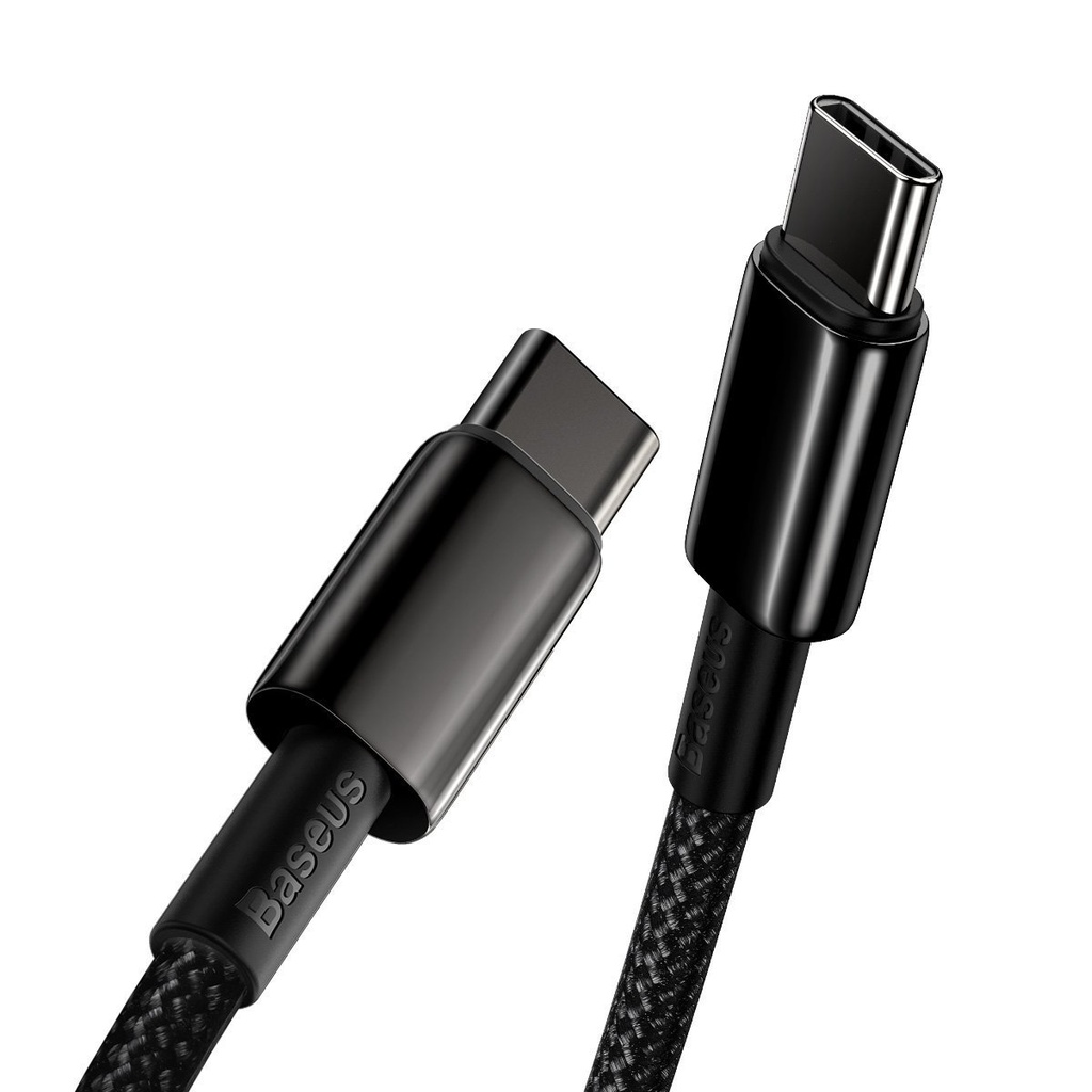 Baseus Tungsten Gold Cable Type-C to Type-C 100W 2m (crni)