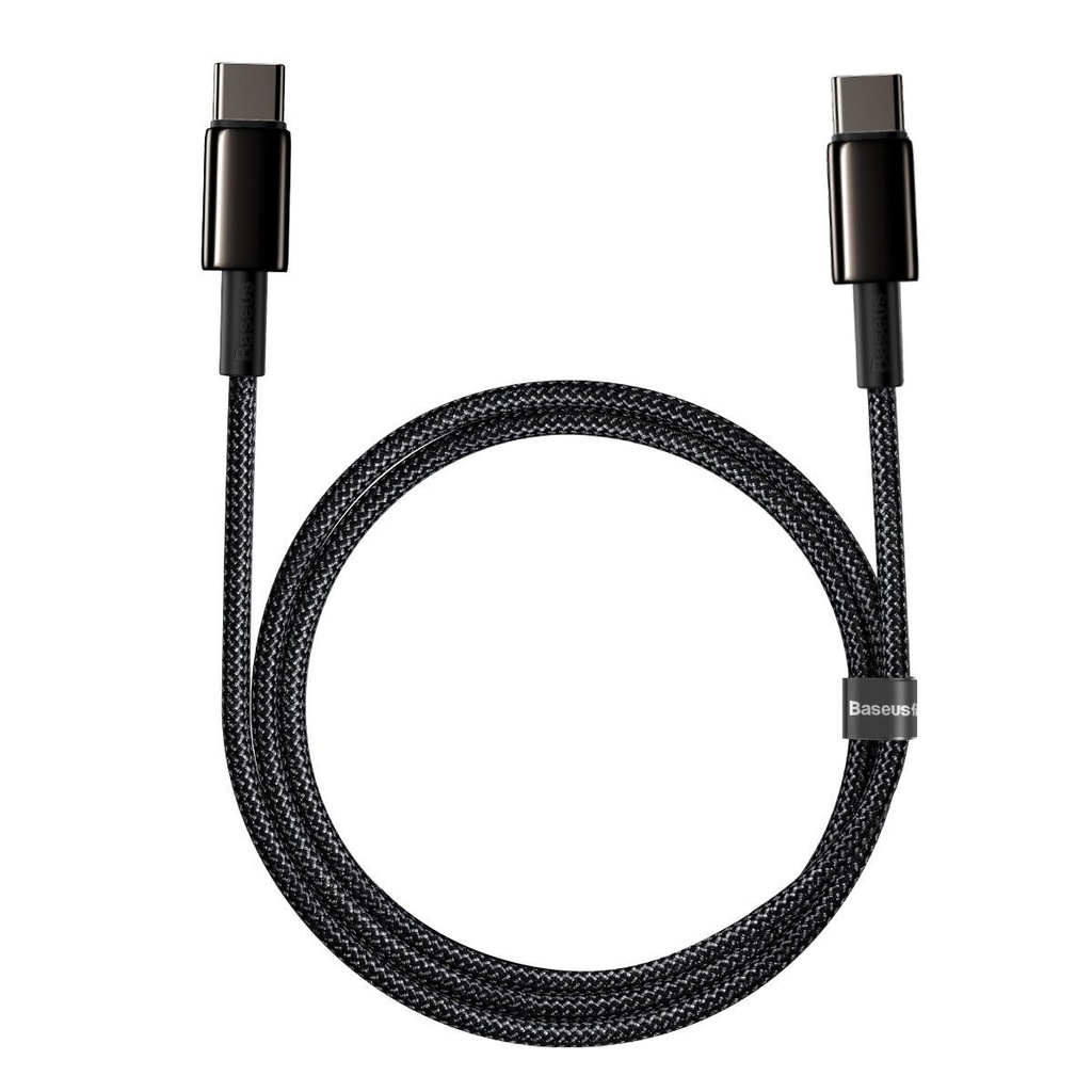 Baseus Tungsten Gold Cable Type-C to Type-C 100W 2m (crni)