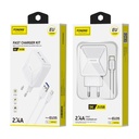 GAN FONENG EU50 punjač, 35W 2X USB-C TIPE-C do munje (bijelo)
