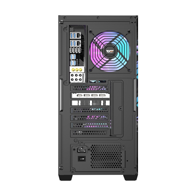 Darkflash DS900WD računalna futrola (crno) + 4 obožavatelja