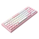 Havit KB874L RGB mehanička tipkovnica (ružičasta i bijela)