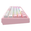 Havit KB874L RGB mehanička tipkovnica (ružičasta i bijela)
