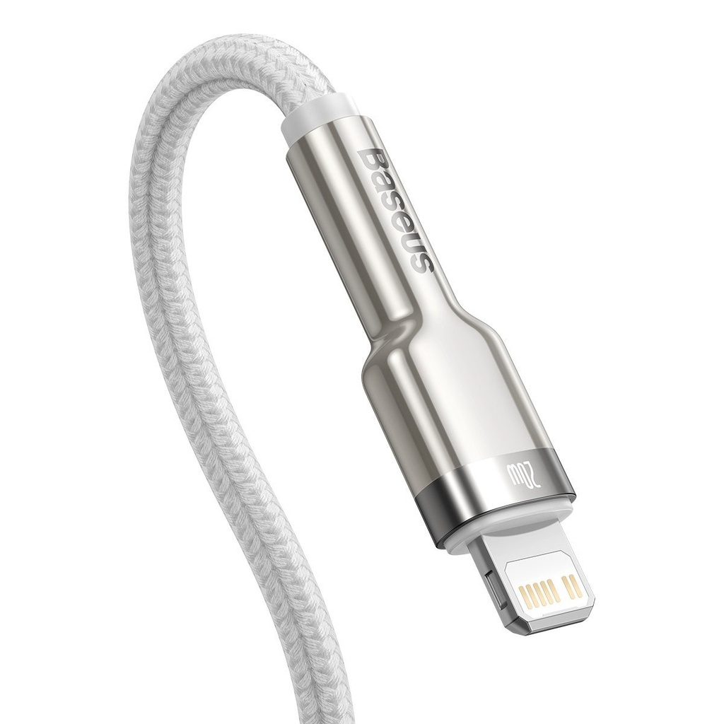 USB-C kabel za Lightning Baseus Cafule, PD, 20W, 1m (bijeli)