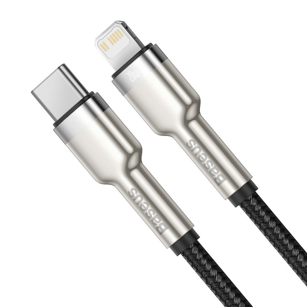 USB-C kabel za Lightning Baseus Cafule, PD, 20W, 2m (crni)