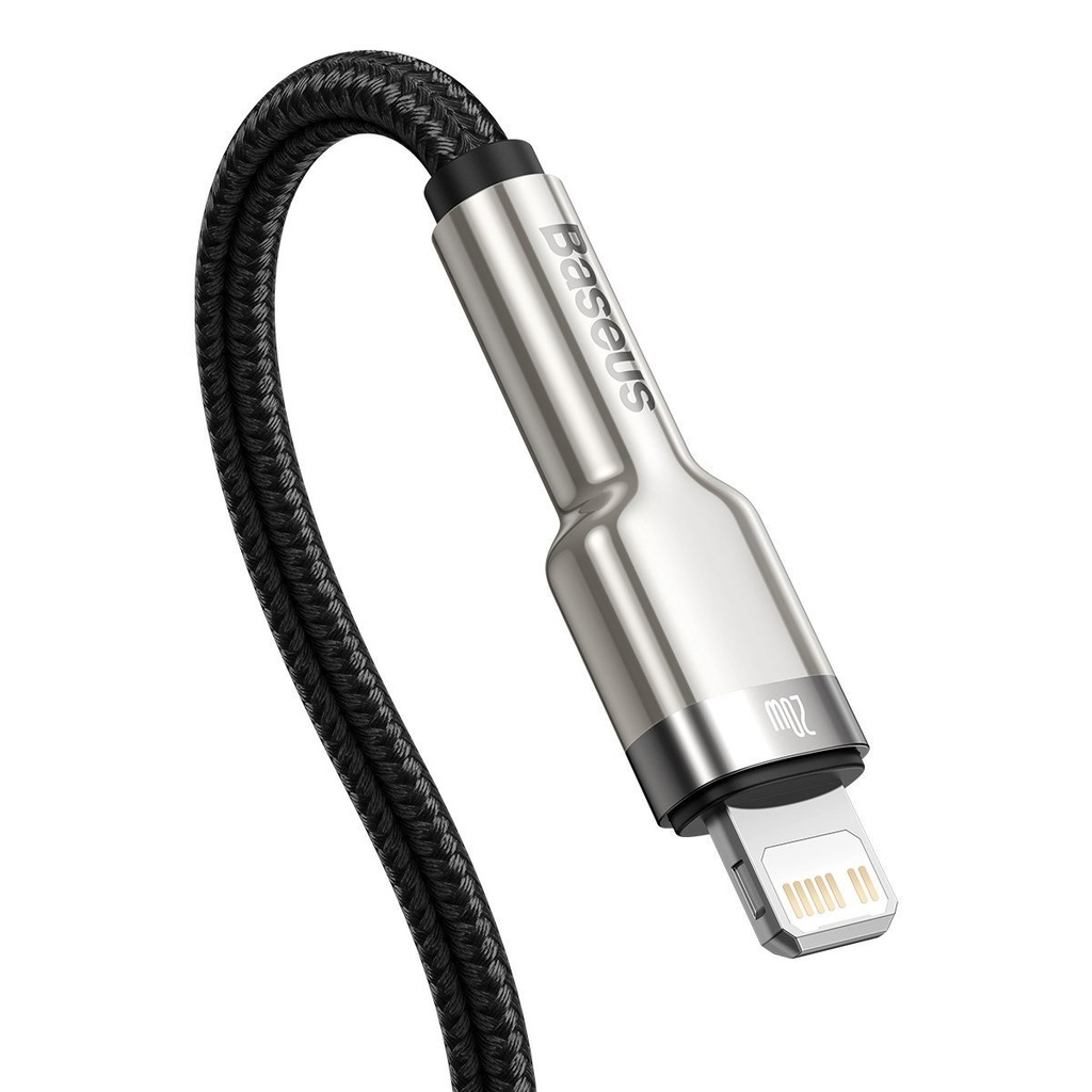 USB-C kabel za Lightning Baseus Cafule, PD, 20W, 2m (crni)