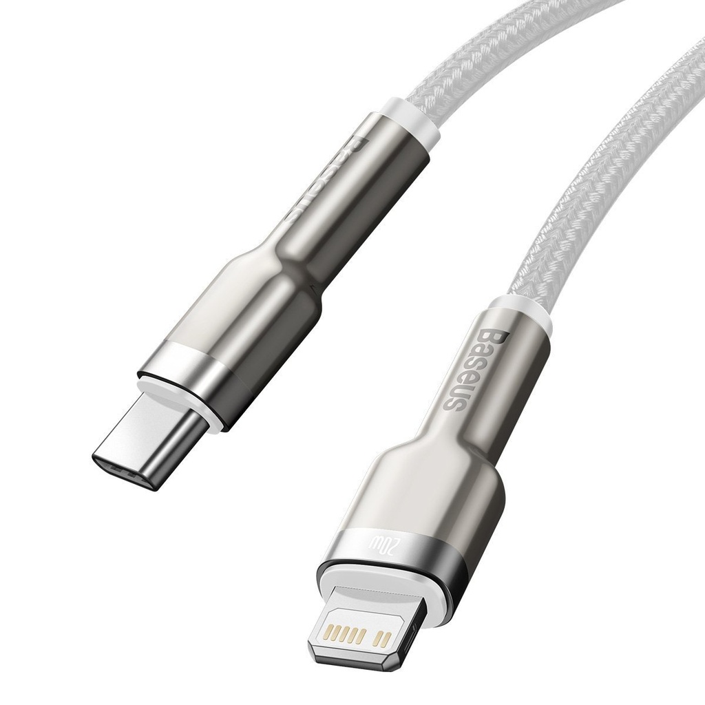 USB-C kabel za Lightning Baseus Cafule, PD, 20W, 2m (bijeli)