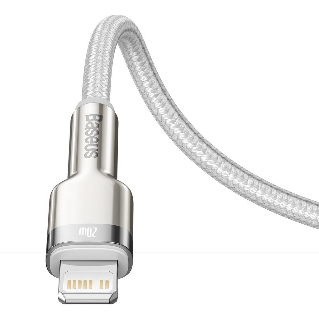 USB-C kabel za Lightning Baseus Cafule, PD, 20W, 2m (bijeli)