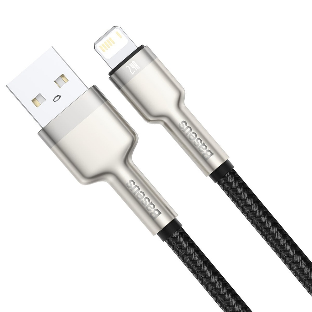 USB kabel za Lightning Baseus Cafule, 2.4A, 1m (crni)