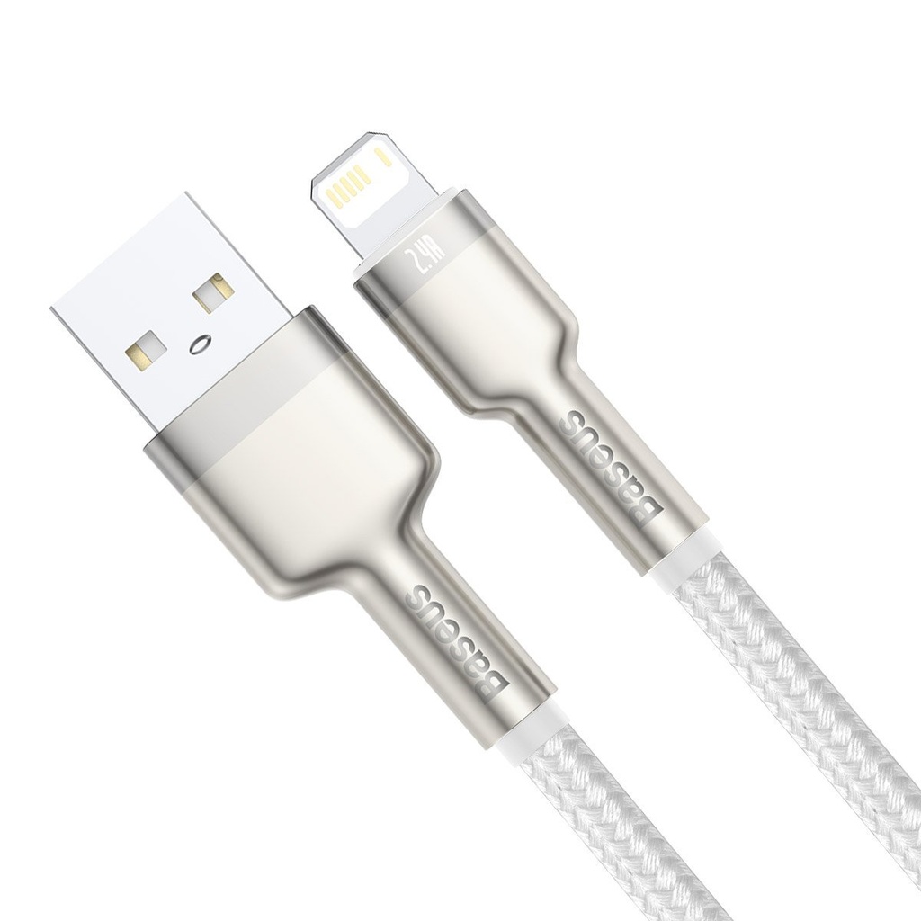 USB kabel za Lightning Baseus Cafule, 2.4A, 1m (bijeli)