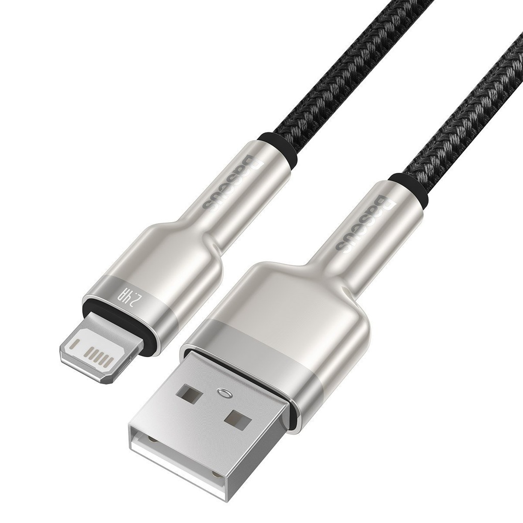 USB kabel za Lightning Baseus Cafule, 2.4A, 2m (crni)