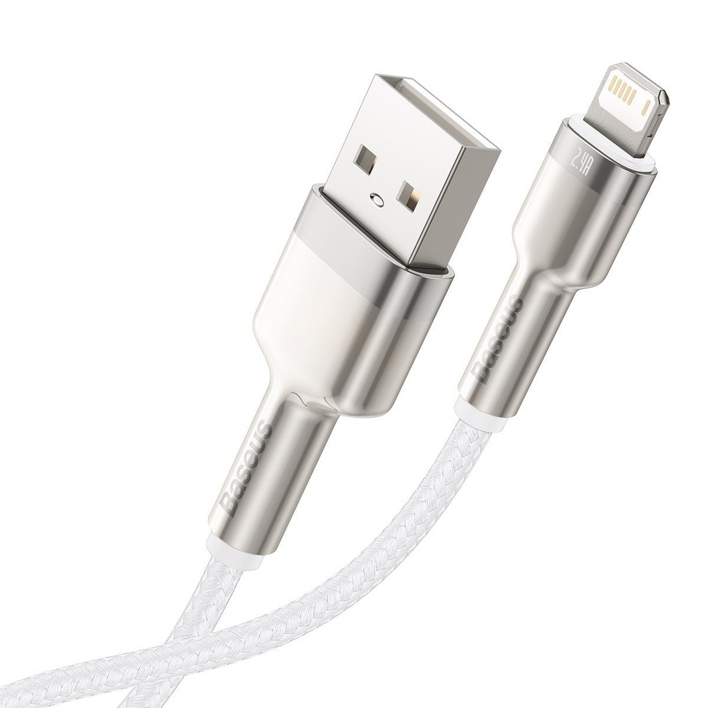 USB kabel za Lightning Baseus Cafule, 2.4A, 2m (bijeli)