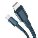 Baseus pleteni kabel visoke gustoće Type-C na Lightning, PD, 20 W, 1 m (plavi)