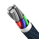 Baseus pleteni kabel visoke gustoće Type-C na Lightning, PD, 20 W, 1 m (plavi)