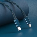 Baseus pleteni kabel visoke gustoće Type-C na Lightning, PD, 20 W, 1 m (plavi)