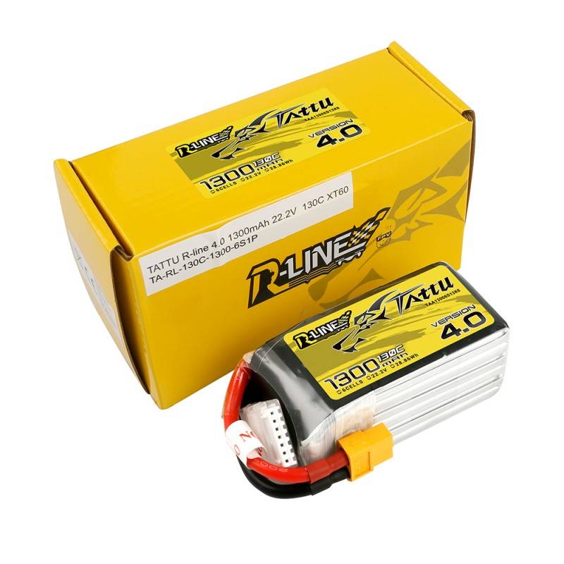 Baterija Tattu R-Line 4.0 1300mAh 22.2V 130C 6S1P XT60