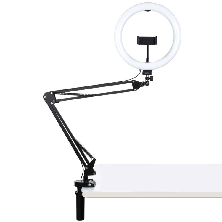 Stolni stalak za ruke Puluz s LED Vlogging prstenom od 26 cm PKT3090B