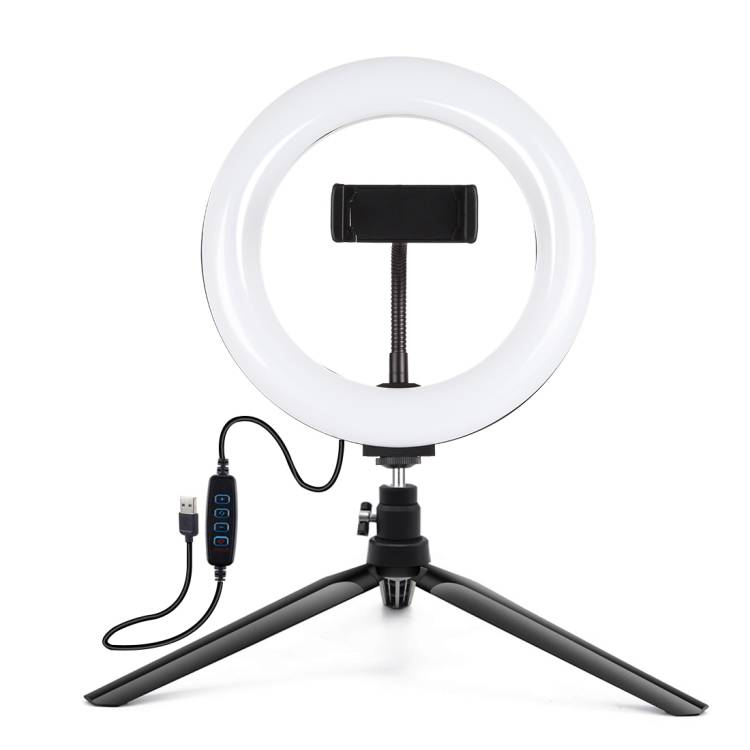 Nosač za tronožac Puluz s LED prstenom od 20 cm Vlogging PKT3073B