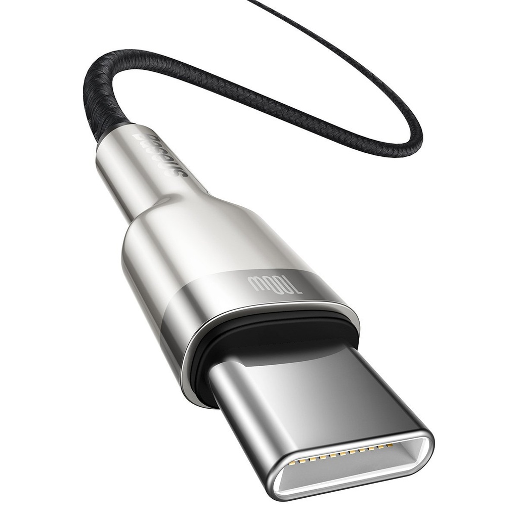 Kabel USB-C na USB-C Baseus Cafule, 100W, 1m (crni)