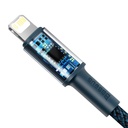 Baseus pleteni kabel visoke gustoće Type-C na Lightning, PD, 20 W, 2 m (plavi)