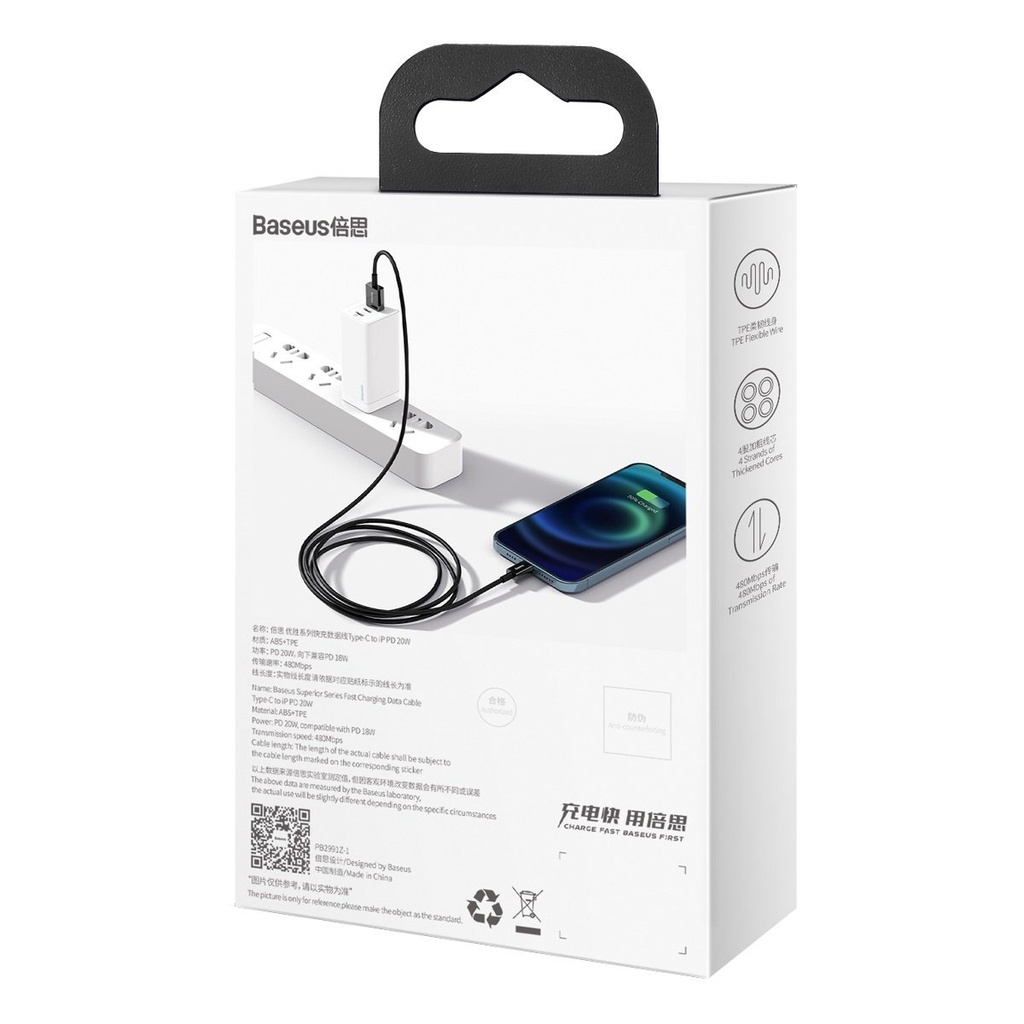 Baseus Superior Series kabel USB na iP 2.4A 2m (crni)