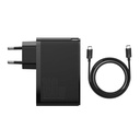 Putni punjač Baseus GaN2 Pro Quick 2x USB + 2x USB-C, 100 W, EU (crni)