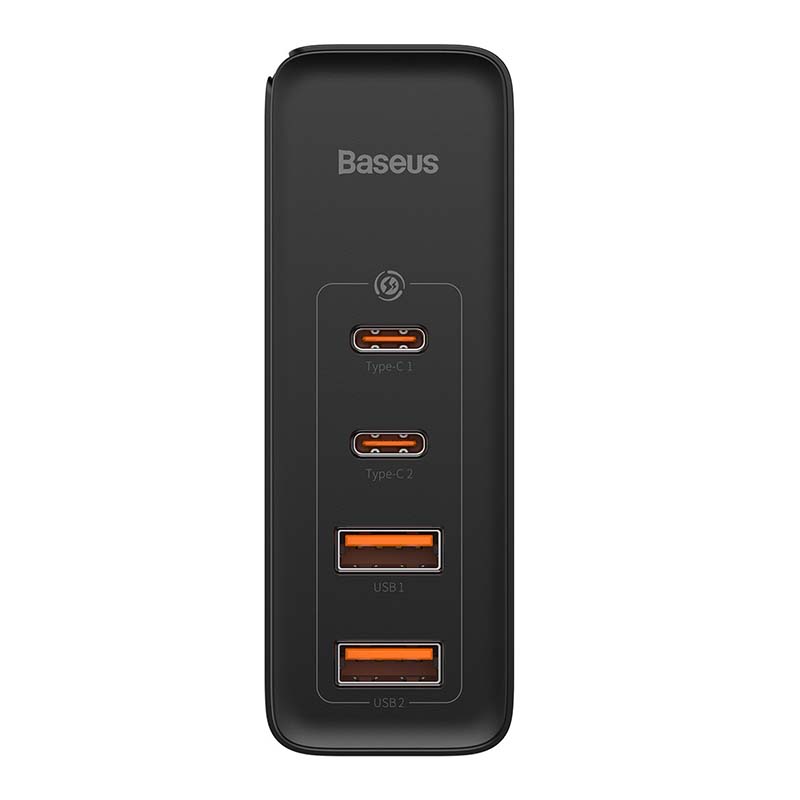 Putni punjač Baseus GaN2 Pro Quick 2x USB + 2x USB-C, 100 W, EU (crni)