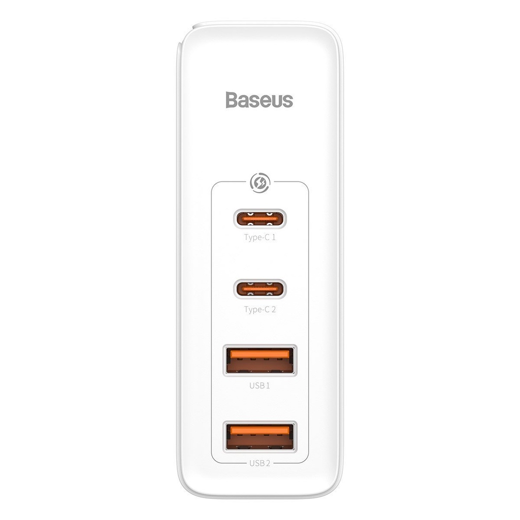 Putni punjač Baseus GaN2 Pro Quick 2x USB + 2x USB-C, 100W, EU (bijeli)