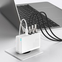 Putni punjač Baseus GaN2 Pro Quick 2x USB + 2x USB-C, 100W, EU (bijeli)